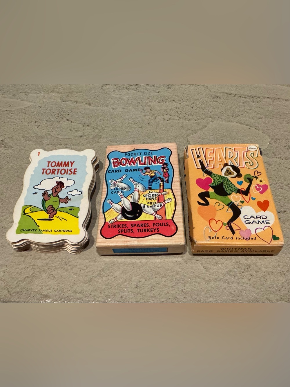 3 Vintage, 1950-1960 Card Games - All complete